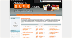 Desktop Screenshot of annuaire-blogueurs.com