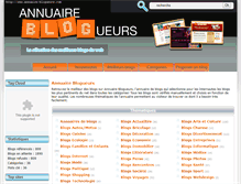 Tablet Screenshot of annuaire-blogueurs.com